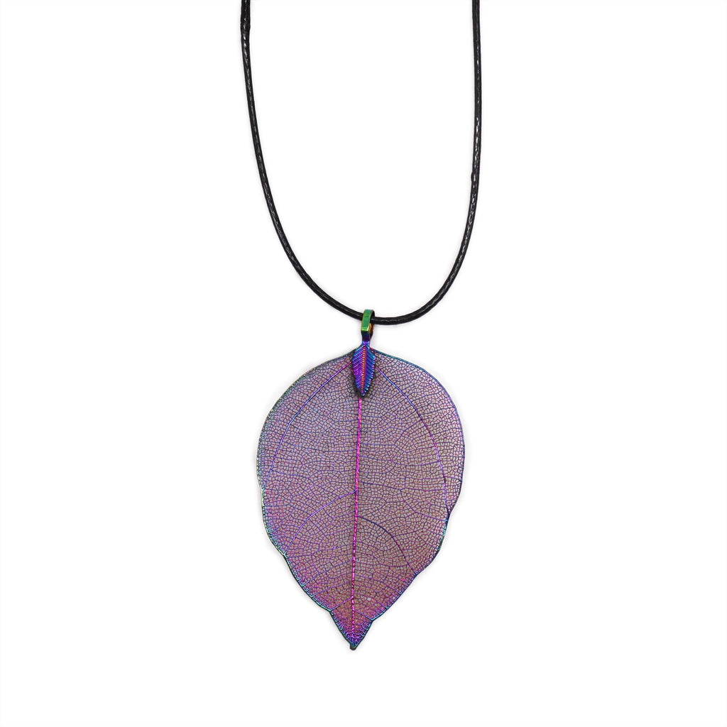 Bravery Leaf Necklace in Multicoloured Unique Nature Inspired Design