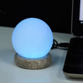 Quality USB Ball White Salt Lamp 9 cm for Home Decor Use