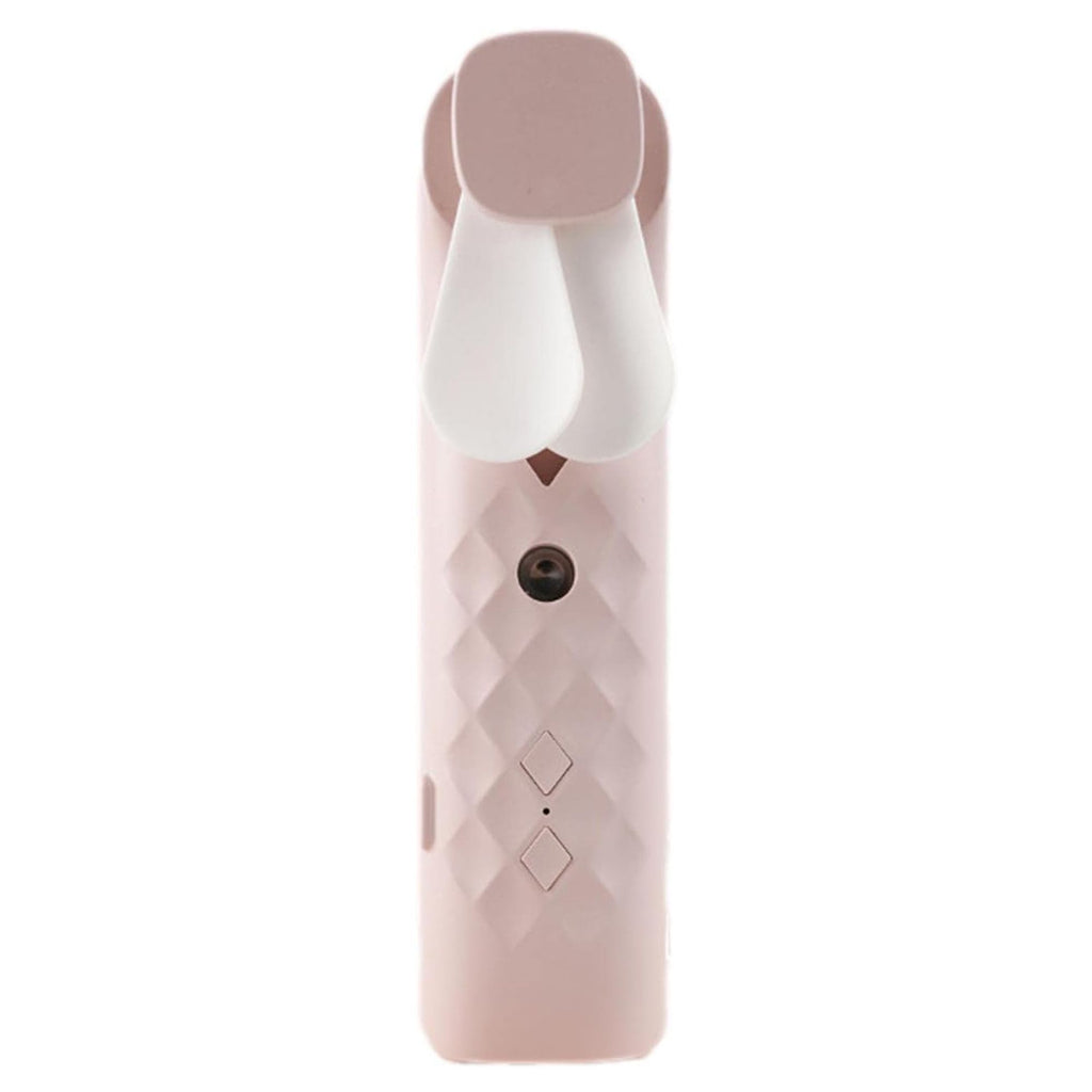 Pink Nano Mist Face Fan and Spray USB Rechargeable Hydration Device