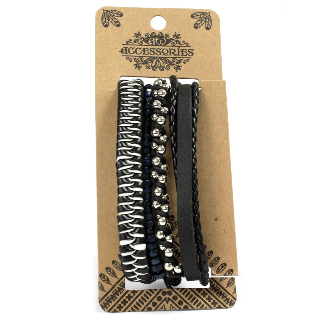 Stylish Mens Bracelet Sets in Moody Blue for Trendy Fashion