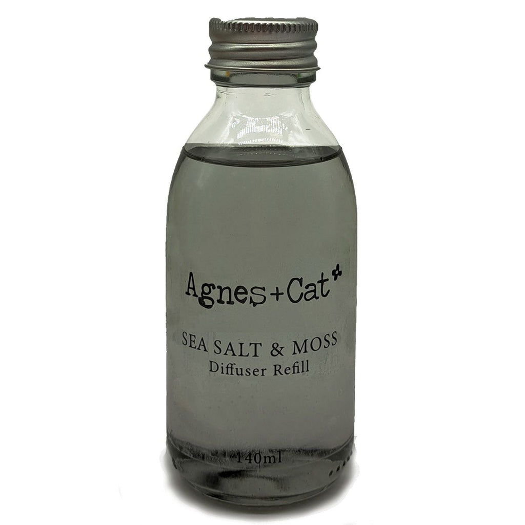Agnes + Cat Reed Diffuser Refill 150ml Seasalt and Moss Scent