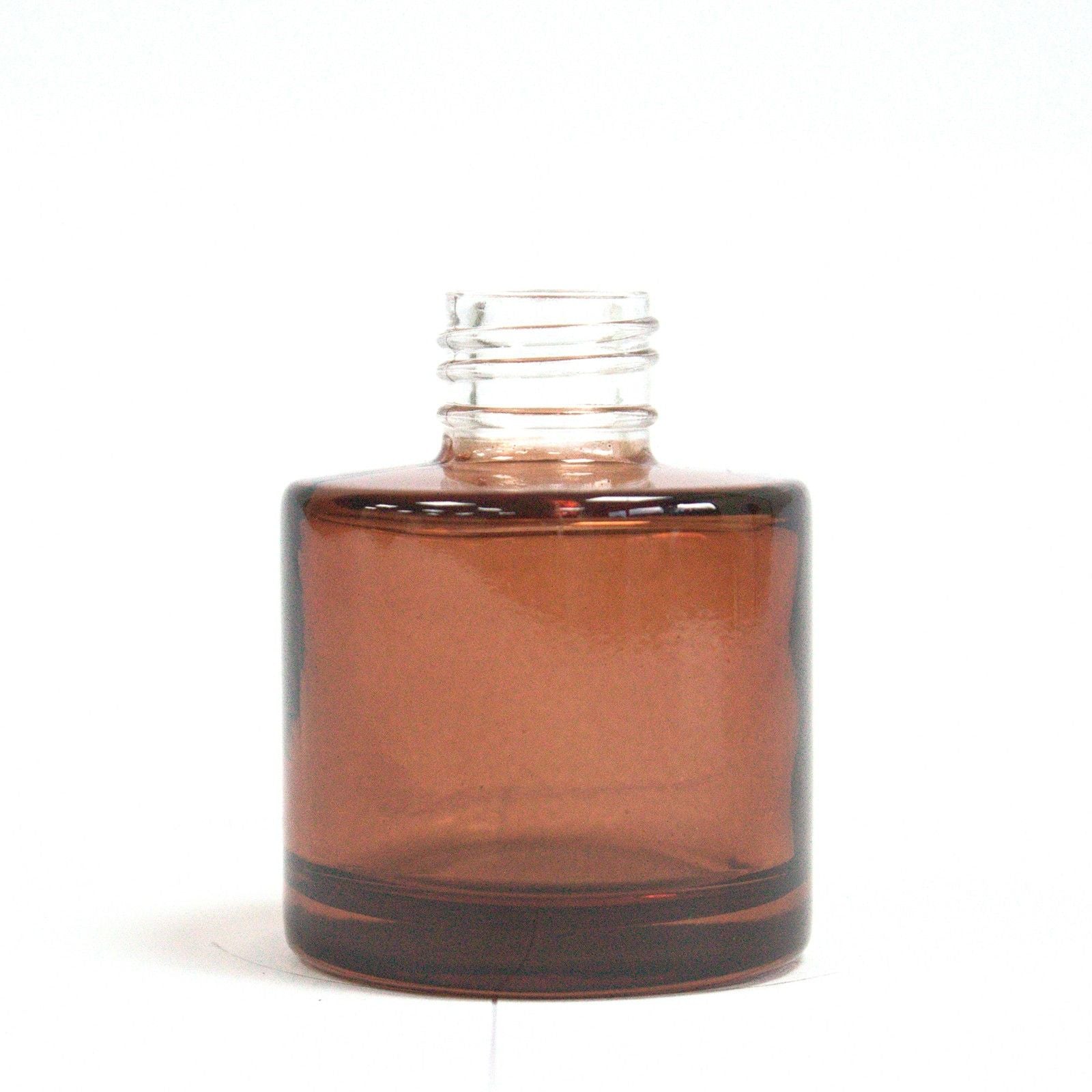 50 ml Round Reed Diffuser Bottle in Stylish Amber Glass Design