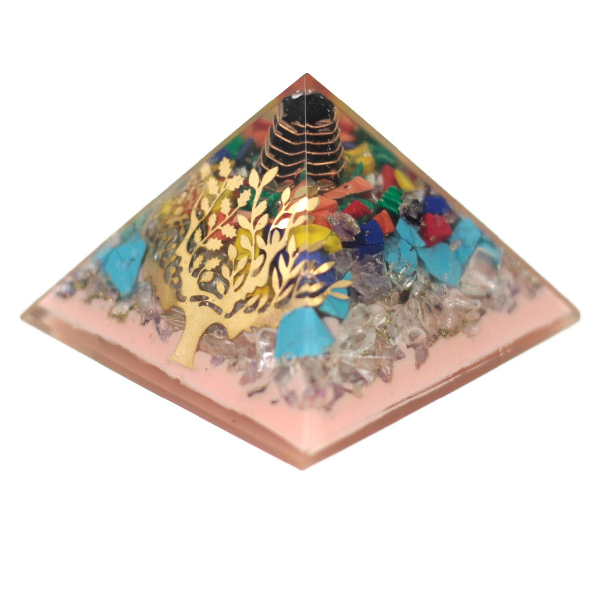Large Organite Pyramid 70mm - Tree（earth base)