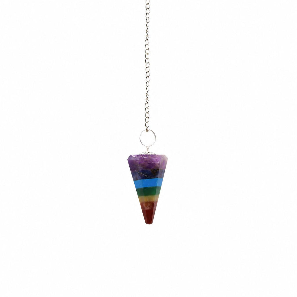 Pendulum 7 Slice Chakra Style for Dowsing and Divination Tools