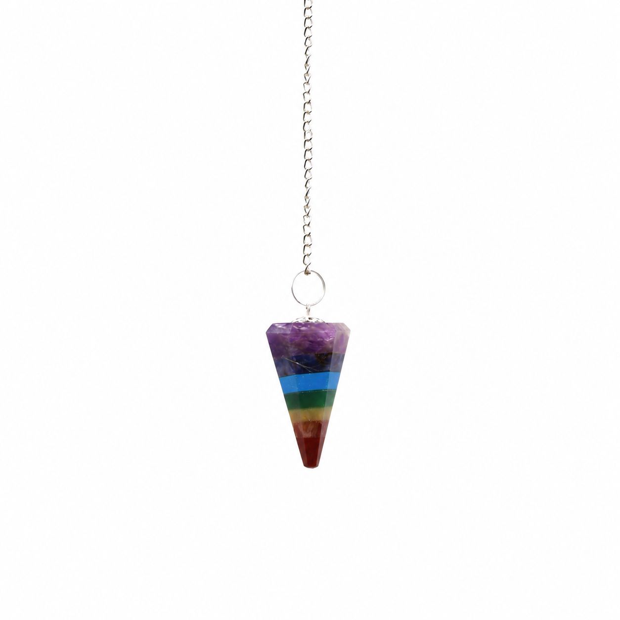 Pendulum 7 Slice Chakra Style for Dowsing and Divination Tools