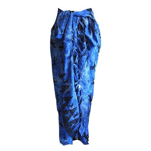 Bali Gecko Sarongs in Blue Stylish and Versatile Fashionable Scarves