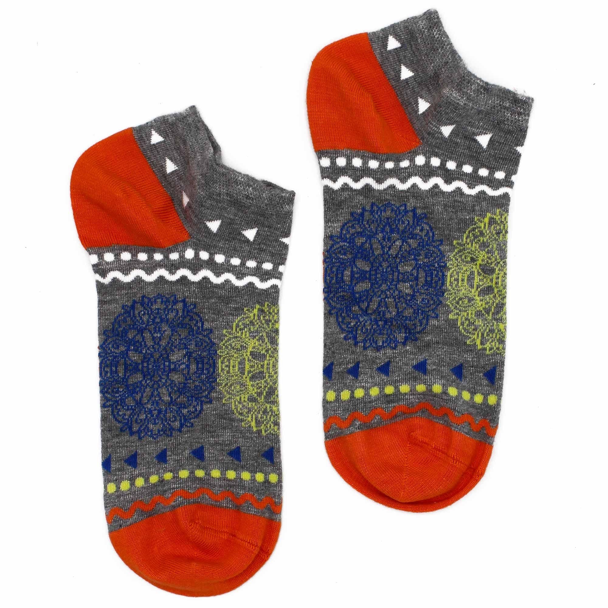 S/M Hop Hare Bamboo Socks Low Cut Flowers of Life Design for Comfort