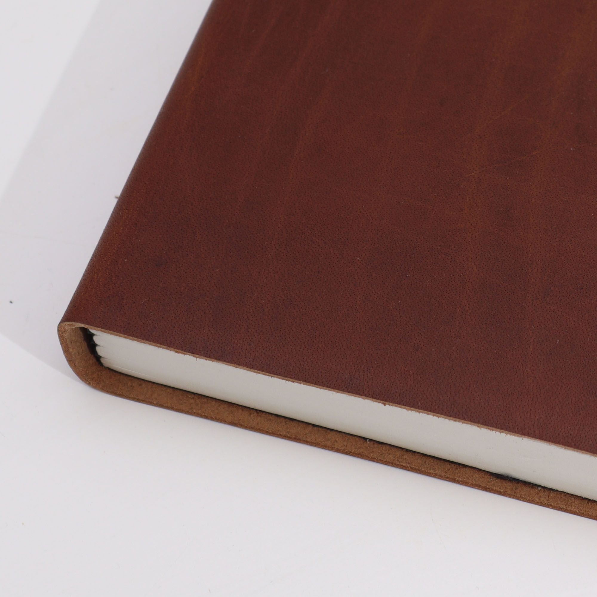 Lrg Dark Tan Daily Note Book with 100 Lined Pages for Writing