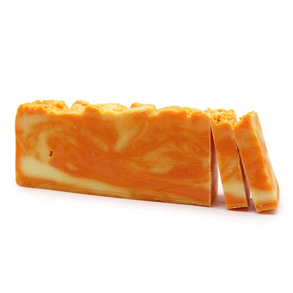 Orange Olive Oil Soap Loaf for Skin Care and Relaxation Benefits
