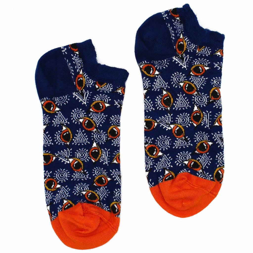 S/M Hop Hare Bamboo Socks Low Cut Egyptian Pyramids Design 3.5 6.5