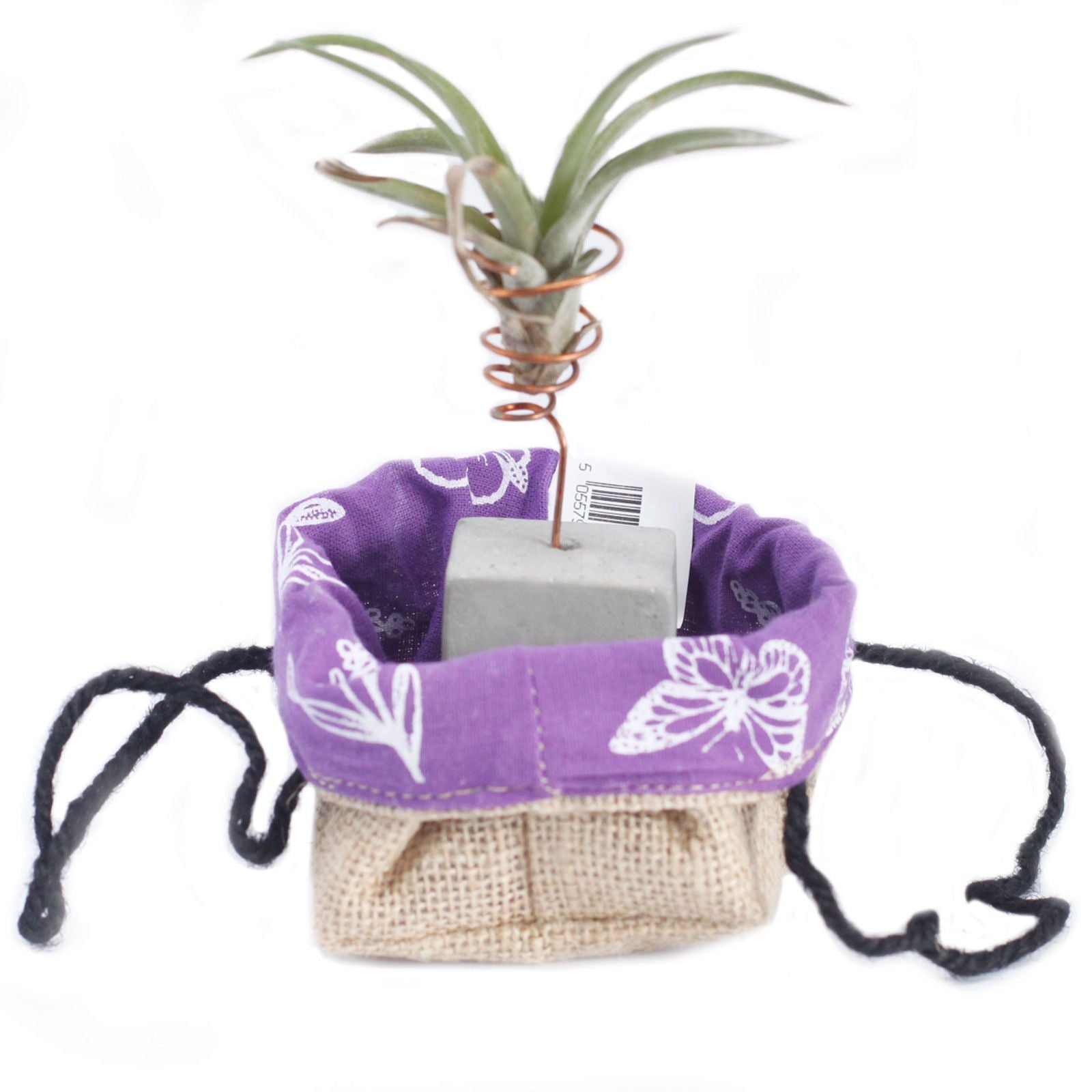 Natural Jute Cotton Gift Bag with Lavender Lining for Gifting