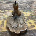 Small Mango Wood Backflow Burner Ohm for Unique Aromatic Experiences