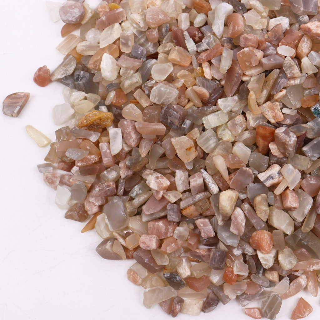 Moonstone Gemstone Chips Bulk 1KG for Crafting and Home Decor