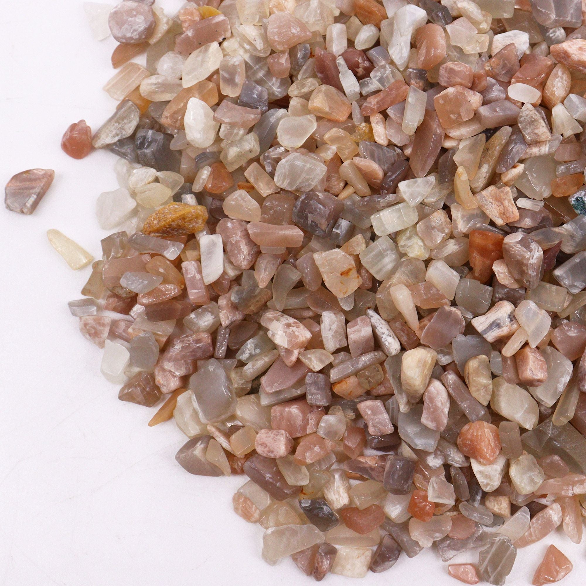 Moonstone Gemstone Chips Bulk 1KG for Crafting and Home Decor