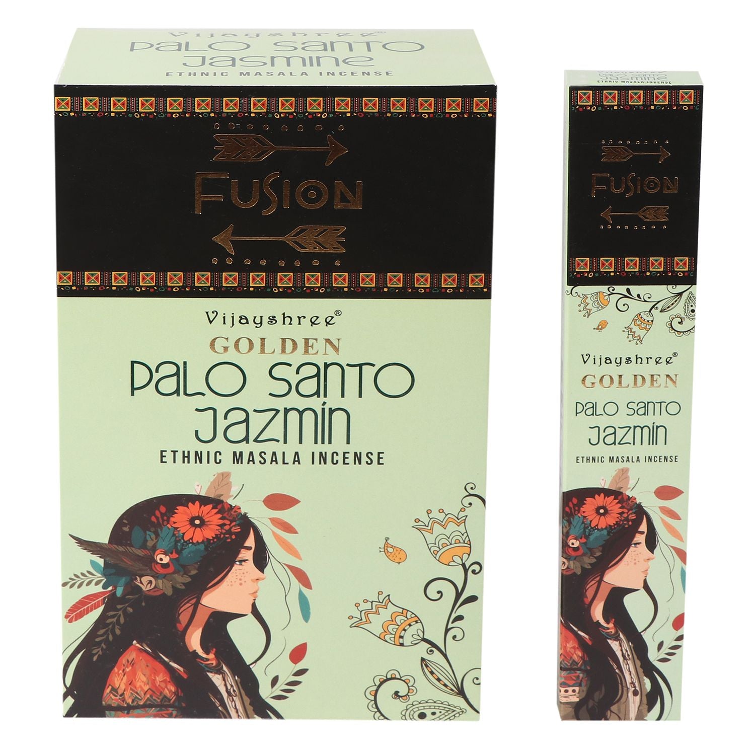 15g Golden Palo Santo and Jasmine Incense Sticks for Aromatic Bliss