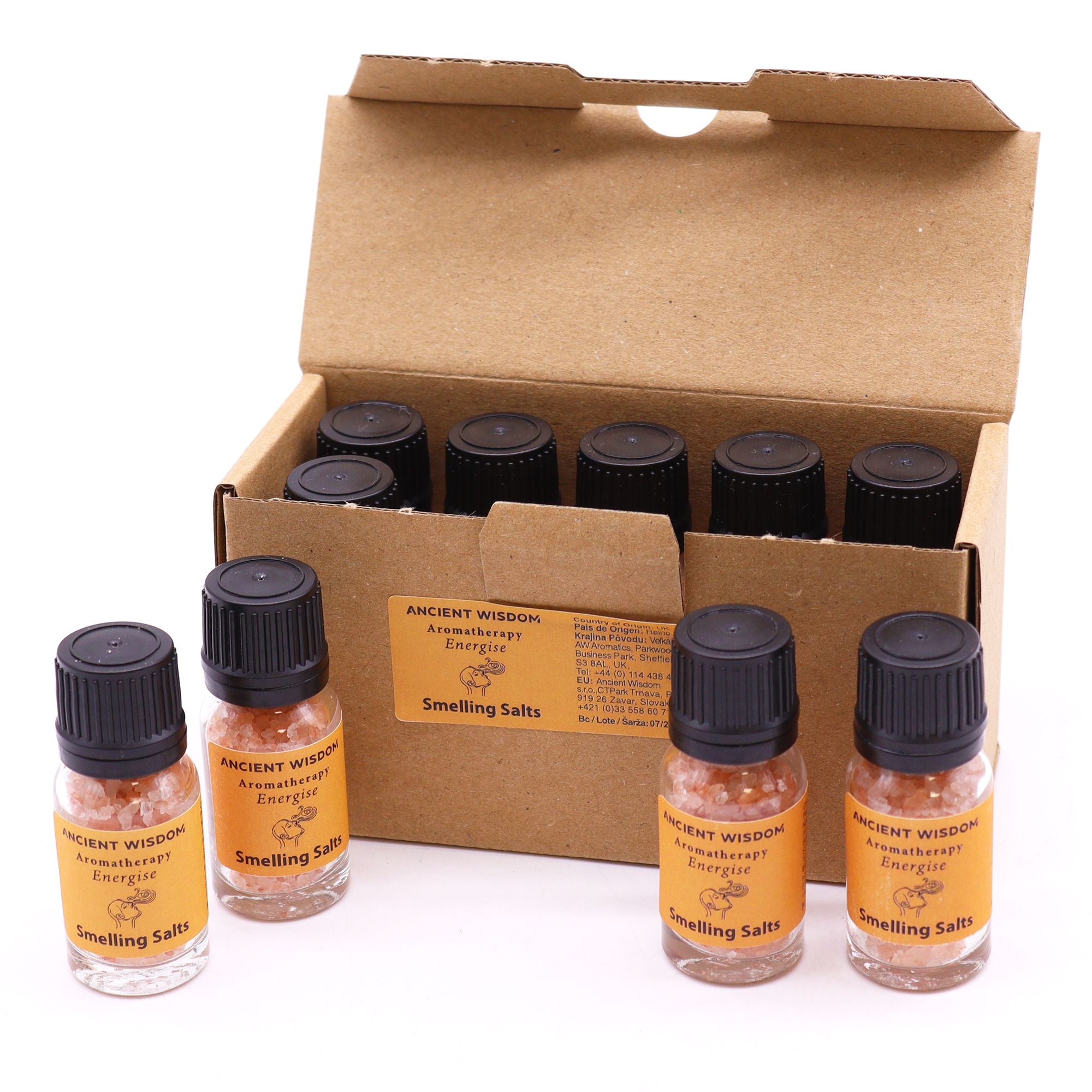 Energise Aromatherapy Smelling Salt with Citrus Essential Oils