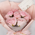 Large Pink Roses Bouquet Love is Eternal Gift Card for Any Occasion