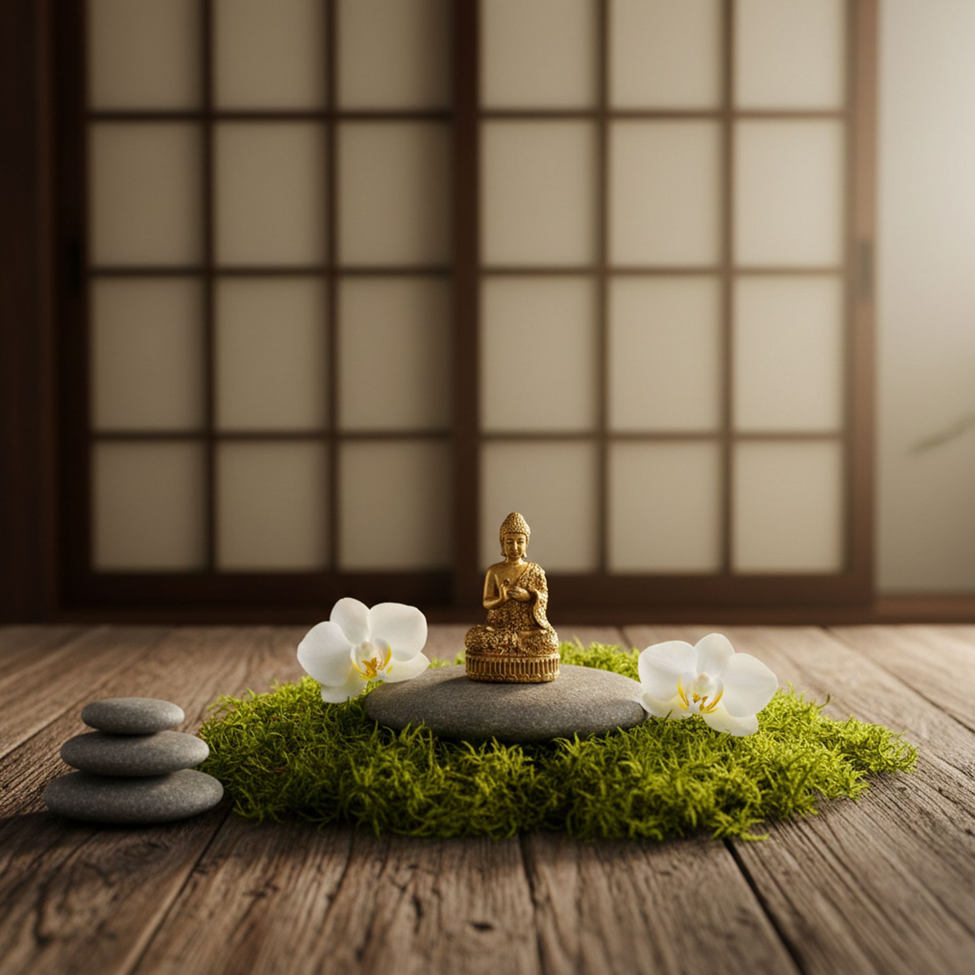 Brass Miniature Buddha Figure Elegant Decorative Accent for Home