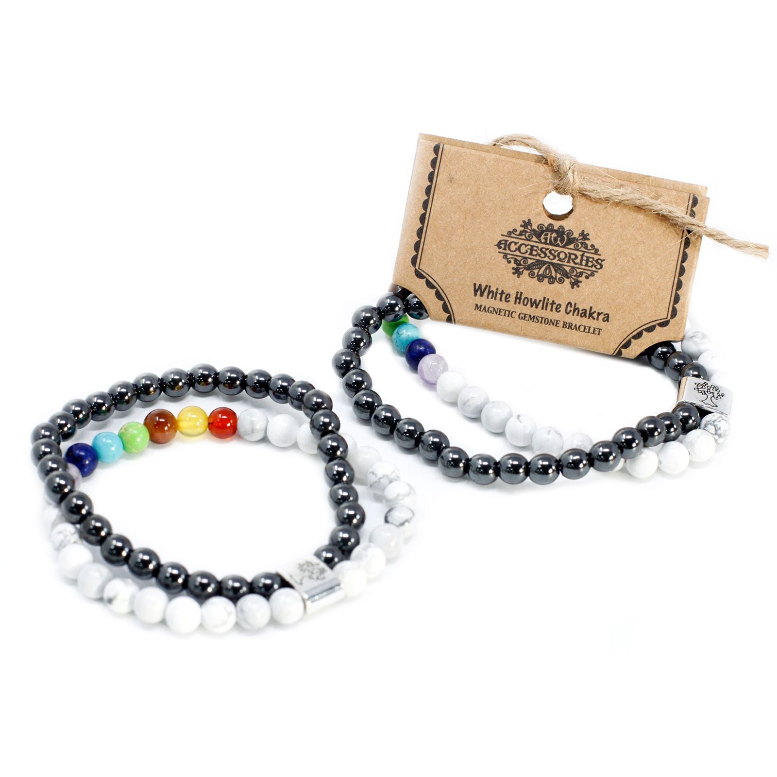 Magnetic Gemstone Bracelet with White Howlite for Any Occasion
