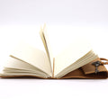 Oiled Tan Leather Journal with Key for Creative Writing 200 Pages