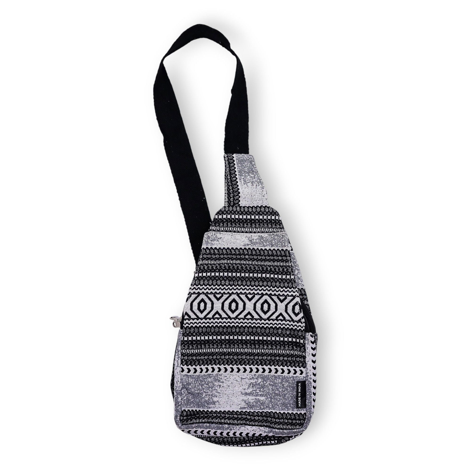 Nomad Sari Jacquard Natural Cross Bag with Urban Caravan Design