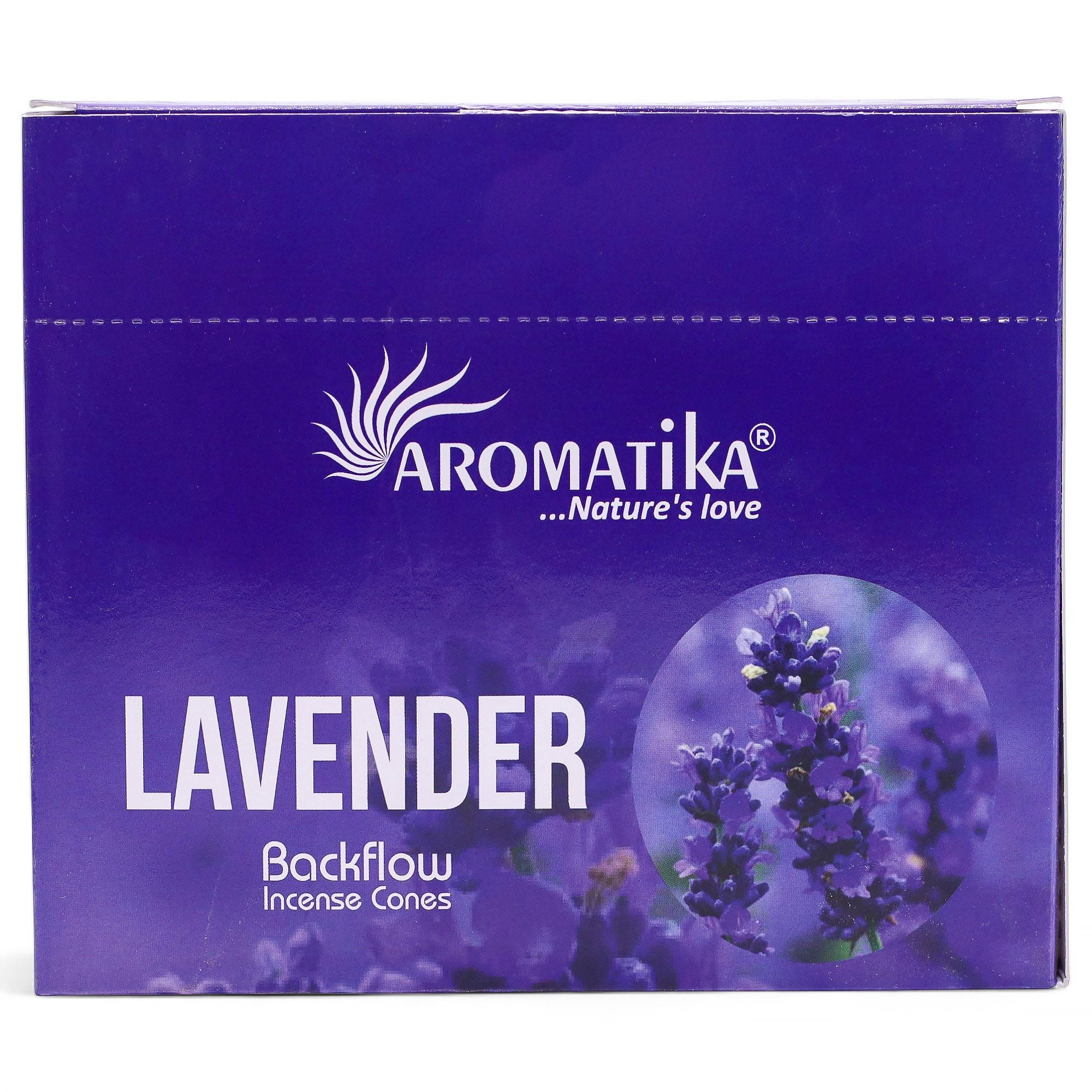 Pack of 10 Lavender Masala Backflow Incense Cones for Relaxation