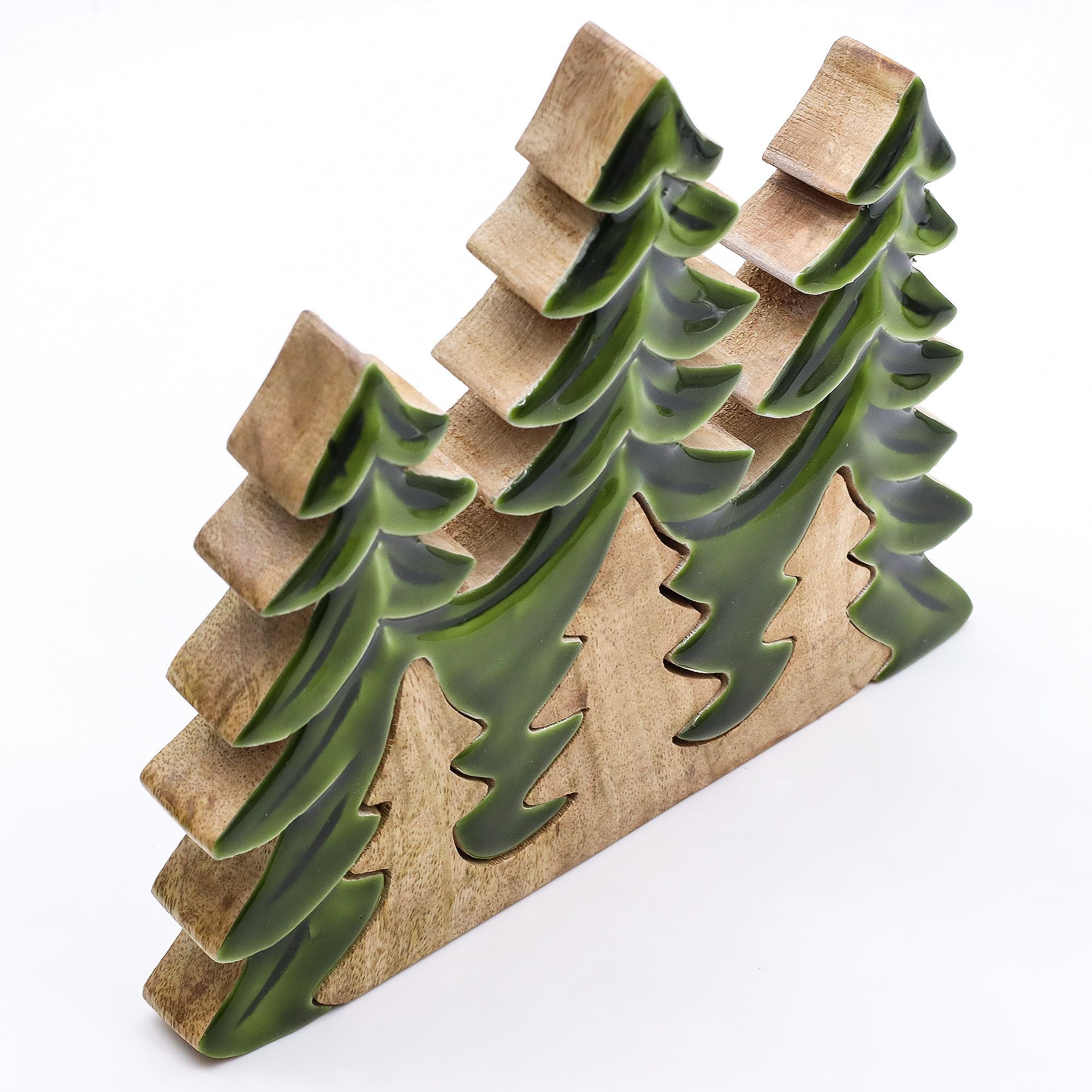 Lost in the Forrest Three Trees 3D Wooden Decoration for Home
