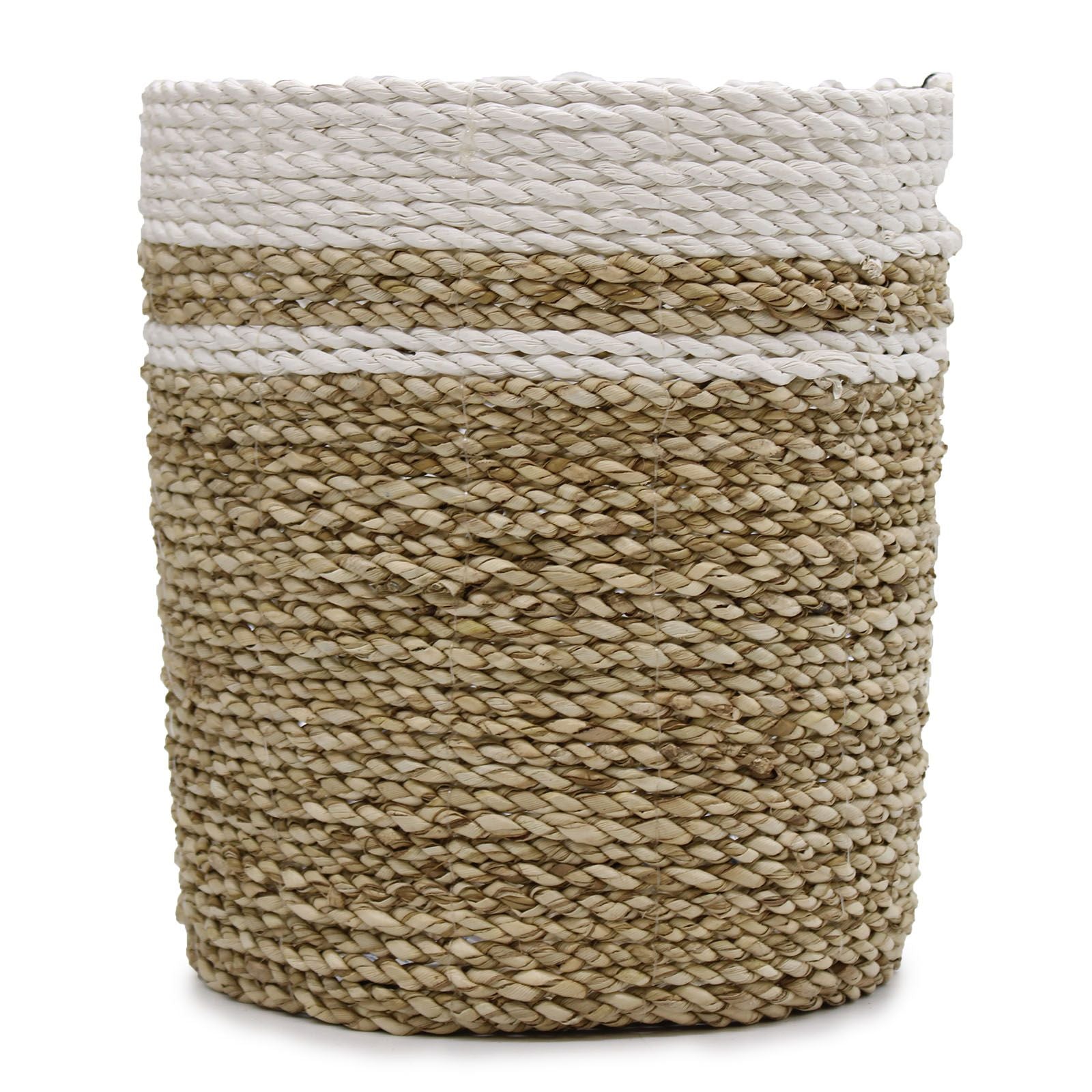 Seagrass Set of 2 Vases and 2 Bins for Stylish Storage Solutions