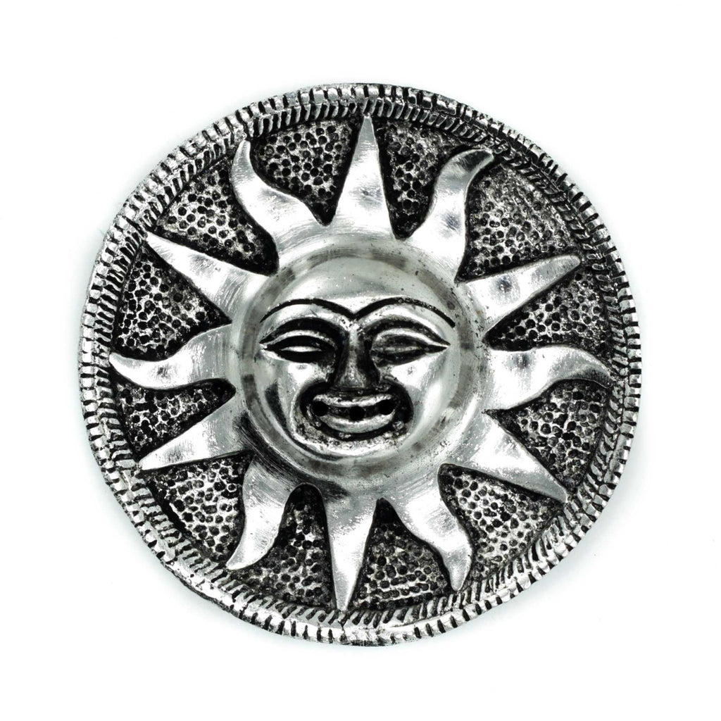 Polished Aluminium Sun Incense Holder for Home Decor and Gifts
