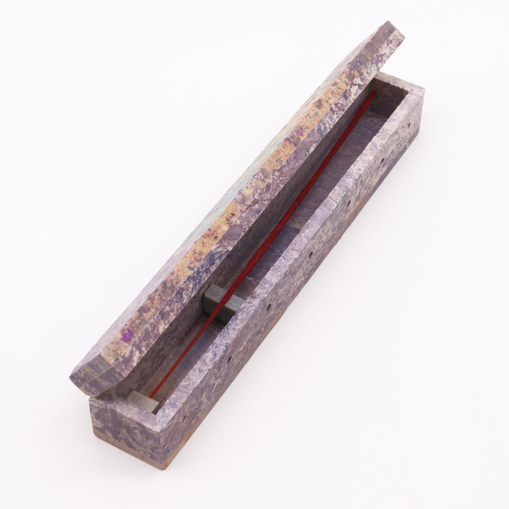 Soapstone Incense Box with Smoke Holes for Elegant Home Decor