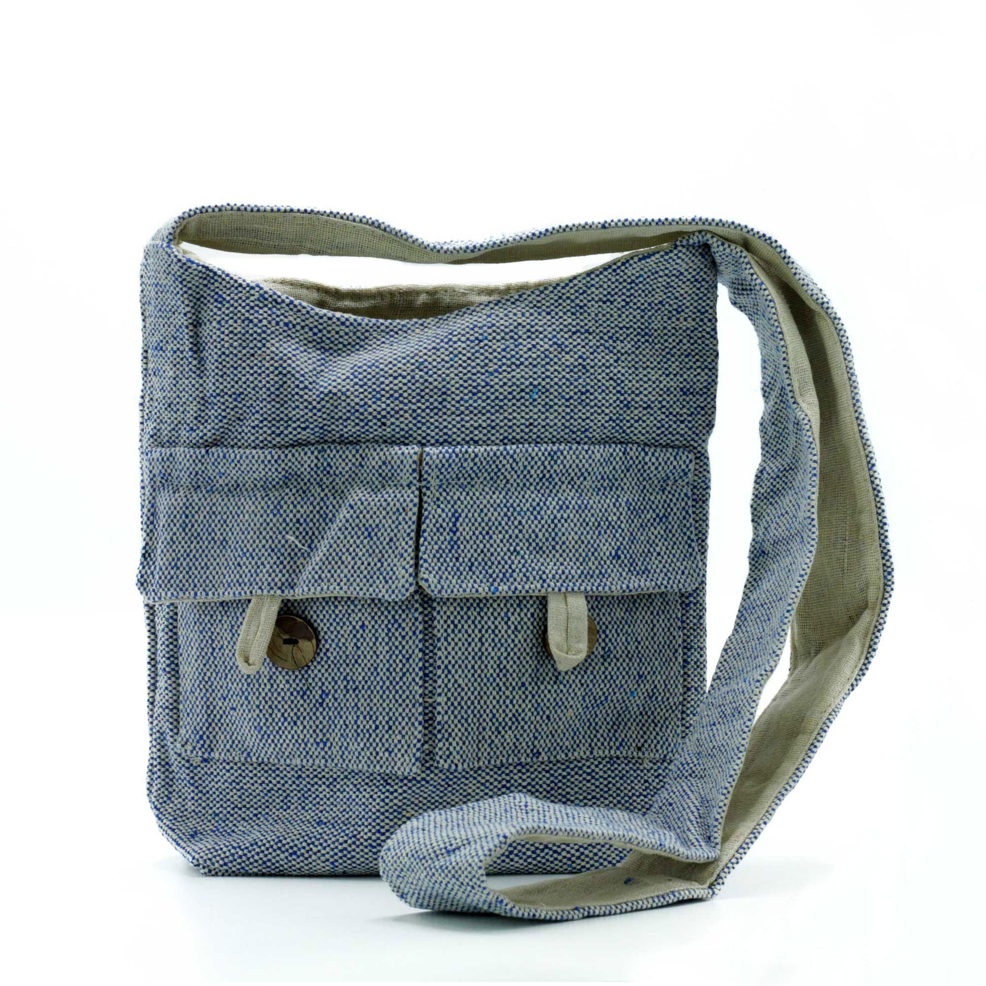 Natural Tones Two Pocket Bags in Comp Denim for Daily Errands