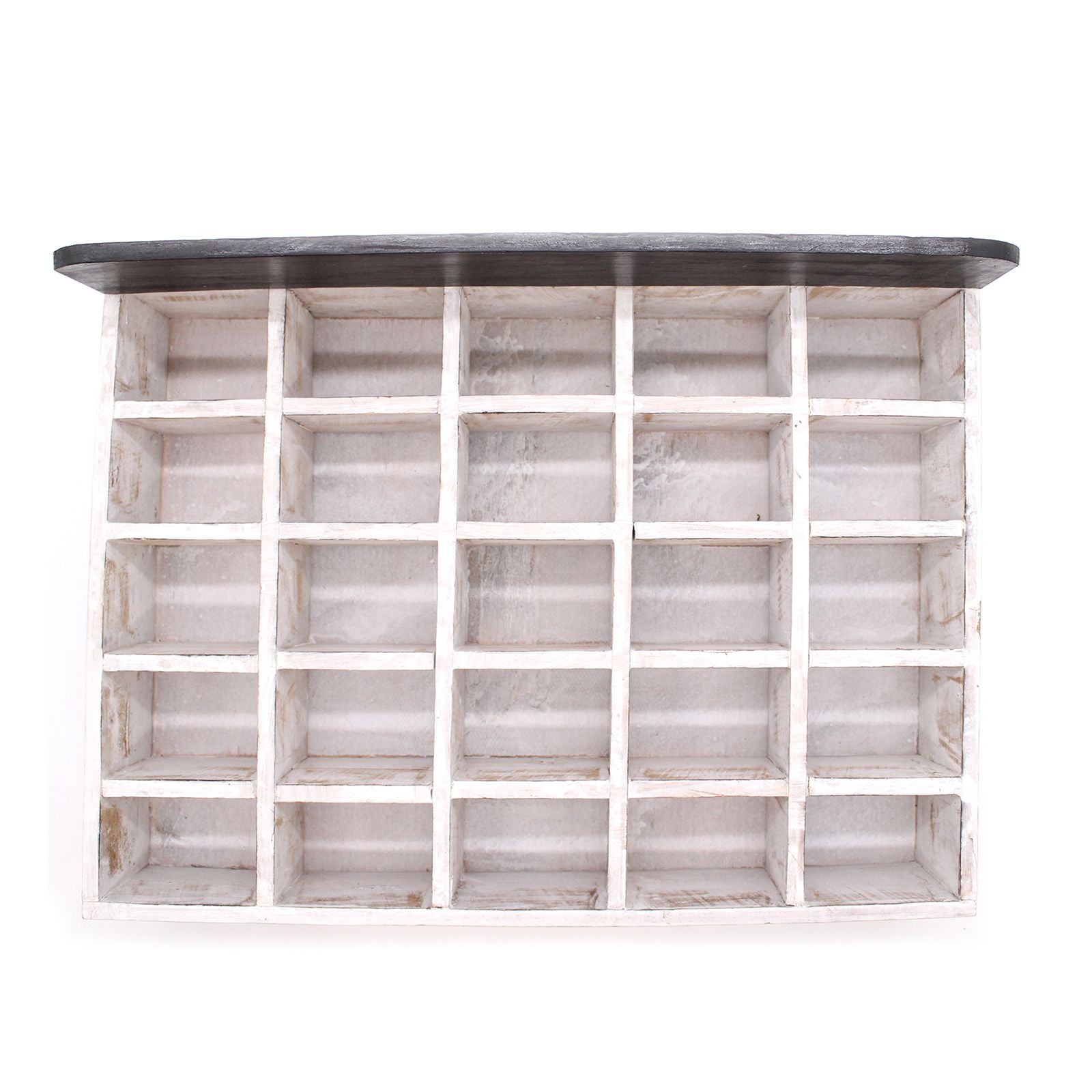 Wooden Compartment Tray with 25 Sections for Home Organisation