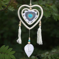 Dream Catcher Medium Blue Heart in Heart for Home Decor