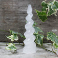 Selenite Spiral Unicorn Horn Tower Unique 15 cm Crystal Decor