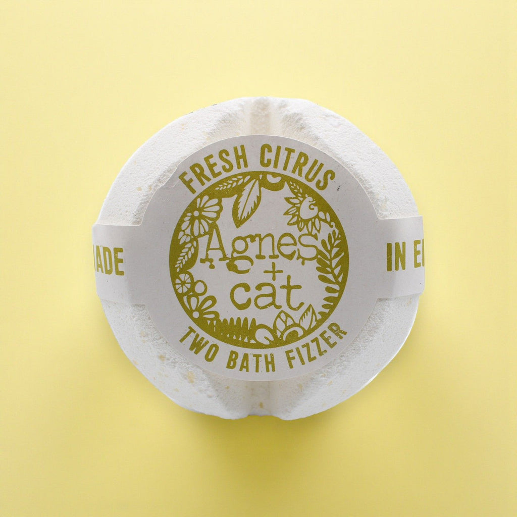 Agnes + Cat Fresh Citrus Bath Fizzer for Invigorating Relaxation
