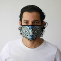 Reusable Poly-Cotton Face Mask with Filter Pocket – Mystical Owl (Adult)