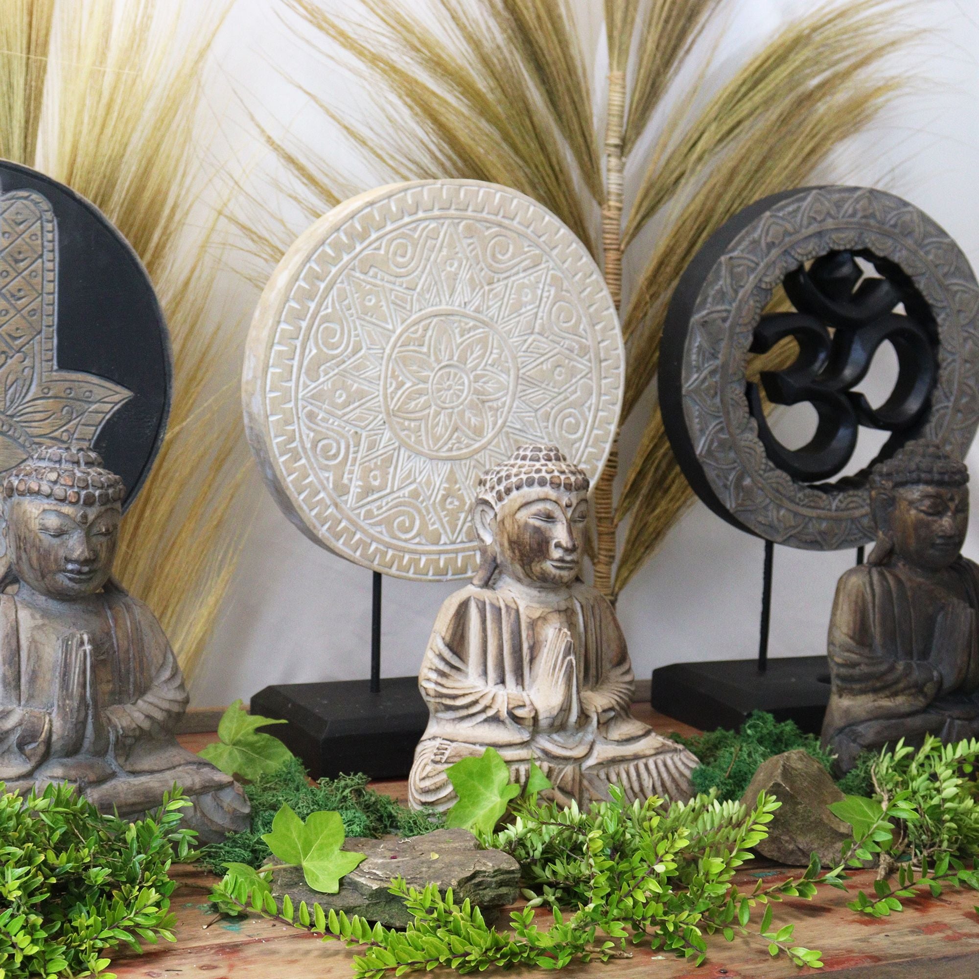 Buddha Feng Shui Set with Classic Mandala Design for Inner Harmony