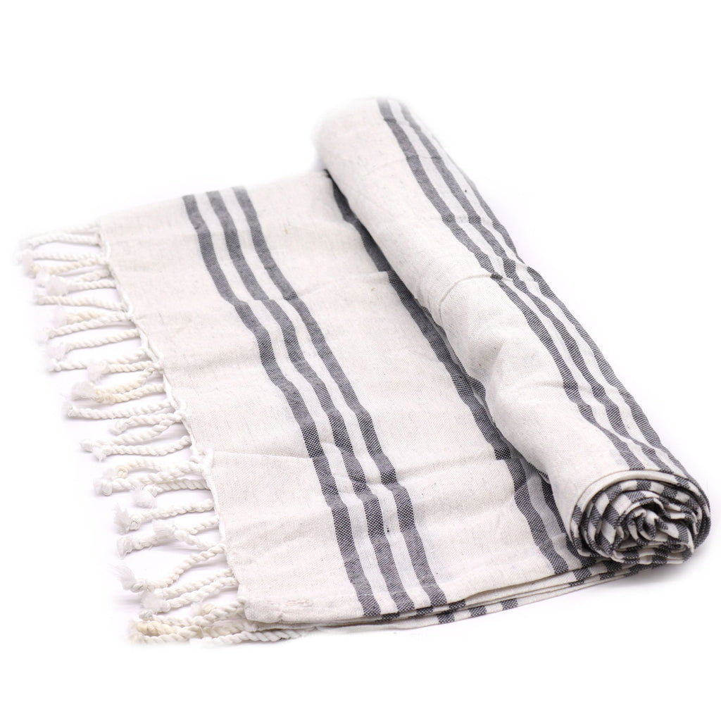 Hamman Spa Towel Charcoal 90x170cm for Luxurious Bathing