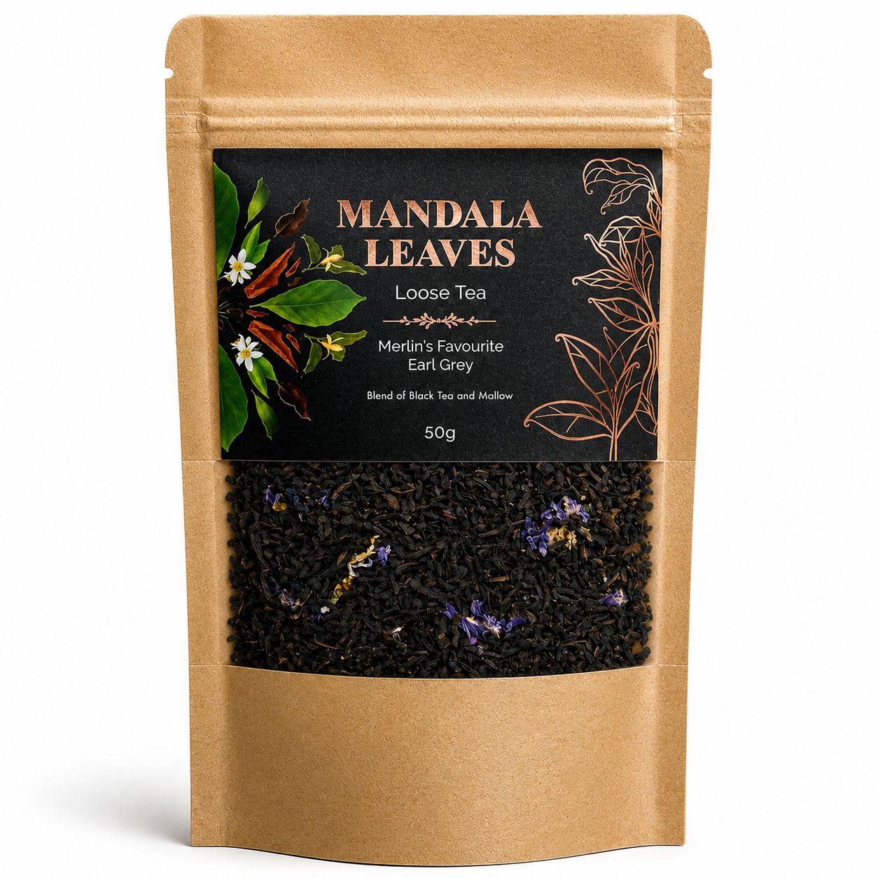 50g Merlin's Favorite Earl Grey Delightful Loose Leaf Artisan Tea