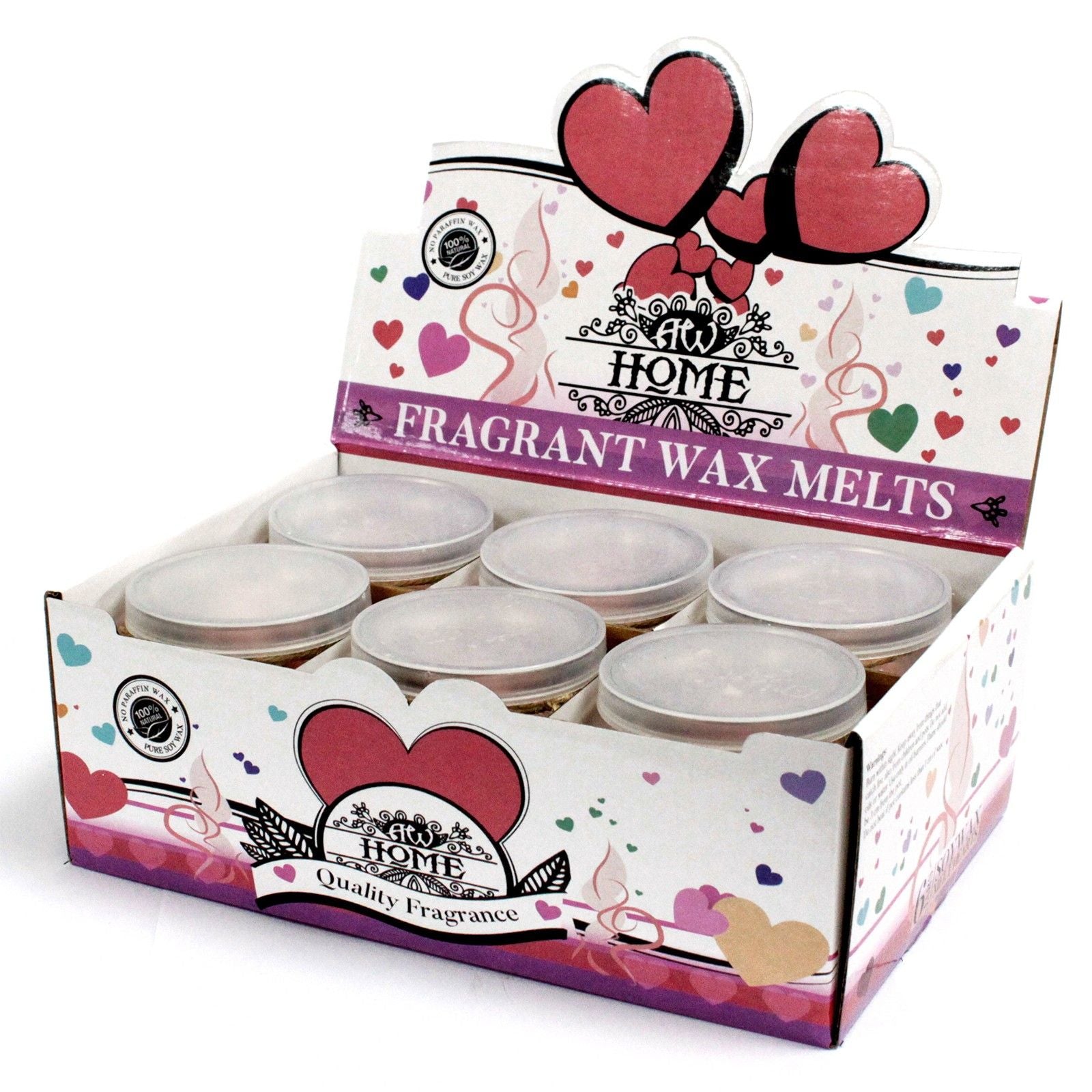Soywax Melts Jar Peachy Cool with Heart Shaped Melts for Home