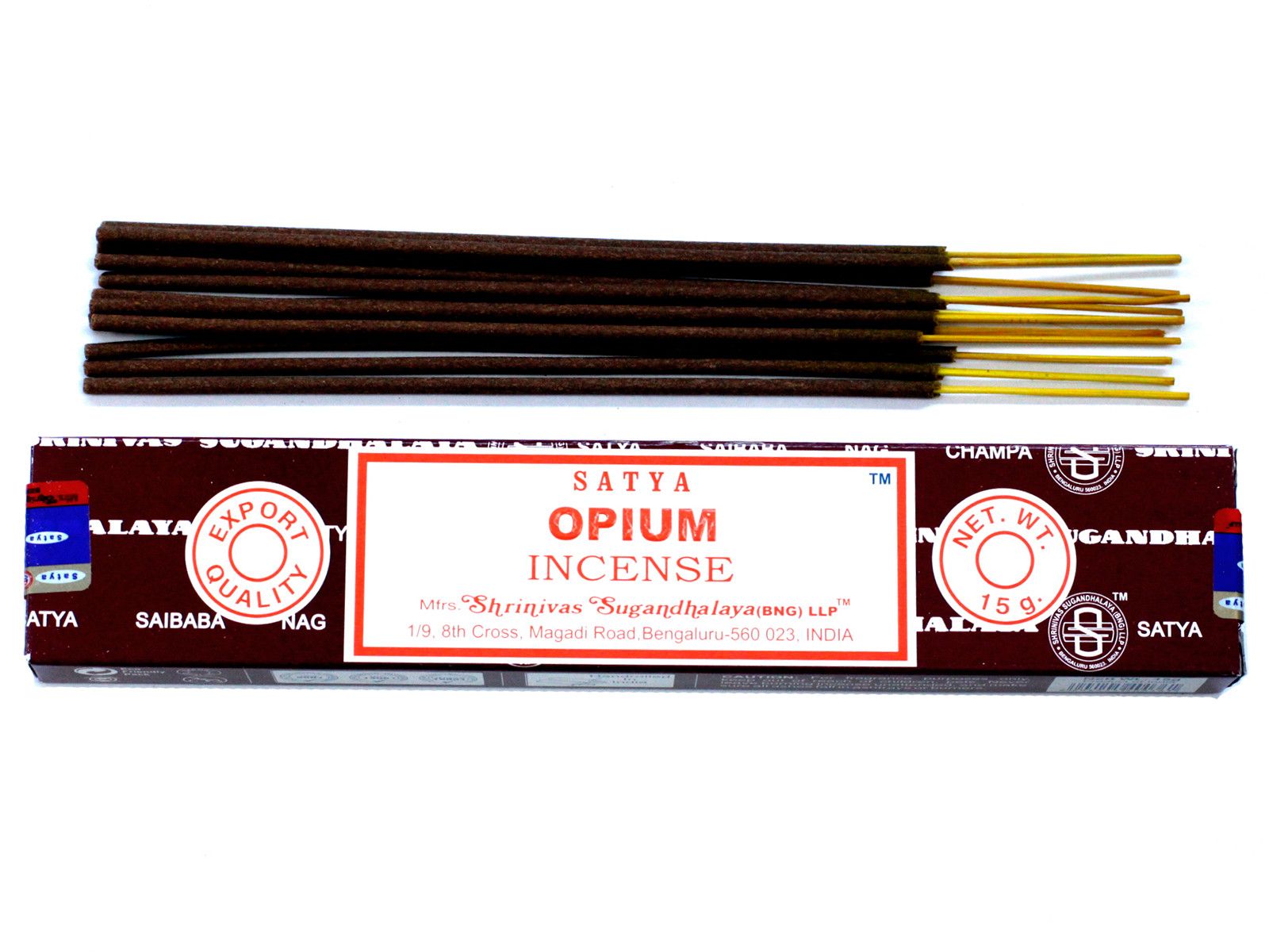 Satya Incense 15gm Opium Scented Sticks for Home Fragrance