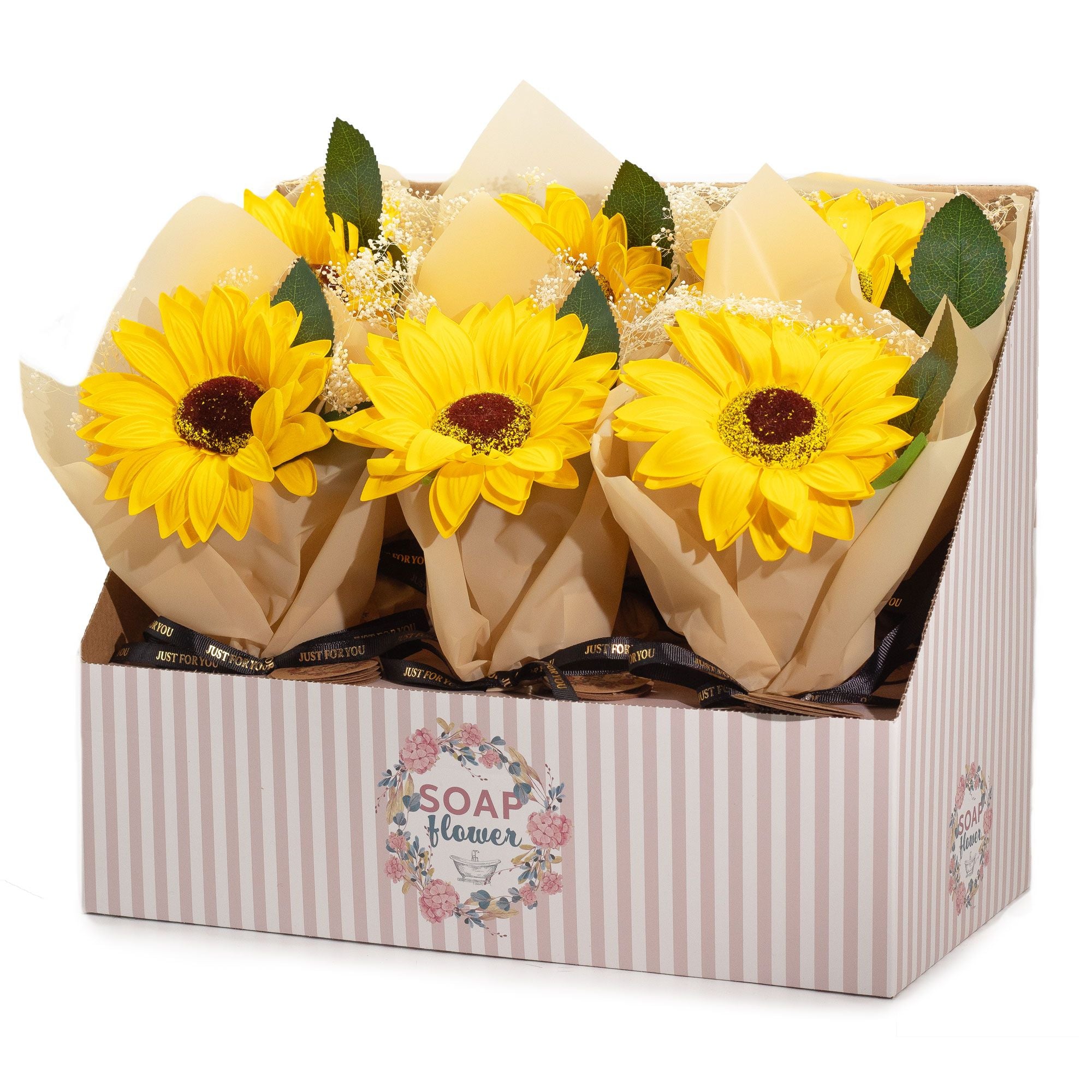 Soap Flower Single Sunflower for Bright Home Decor and Gifting