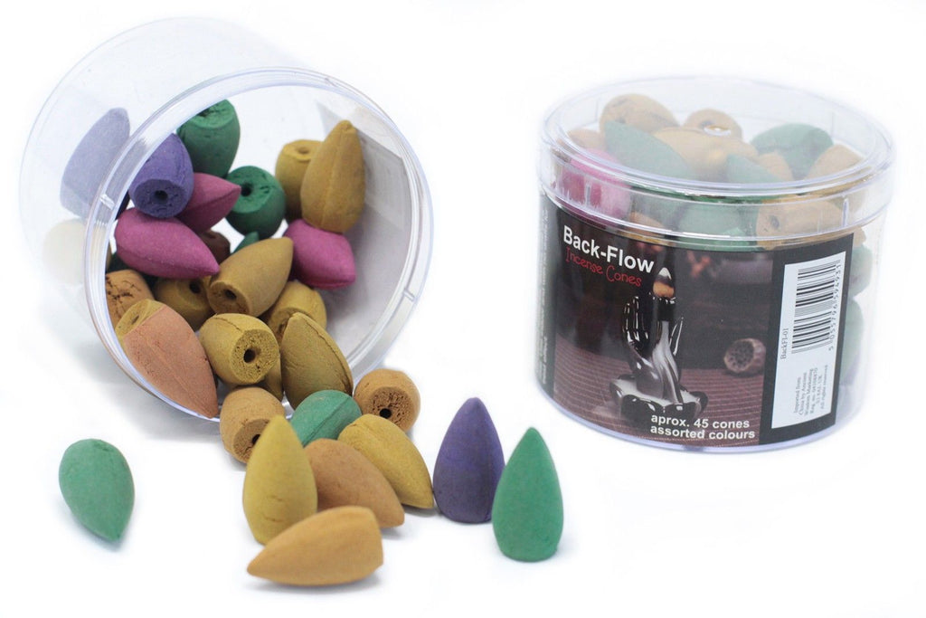 Tub of Assorted Back Flow Incense Cones for Unique Aromatic Effects