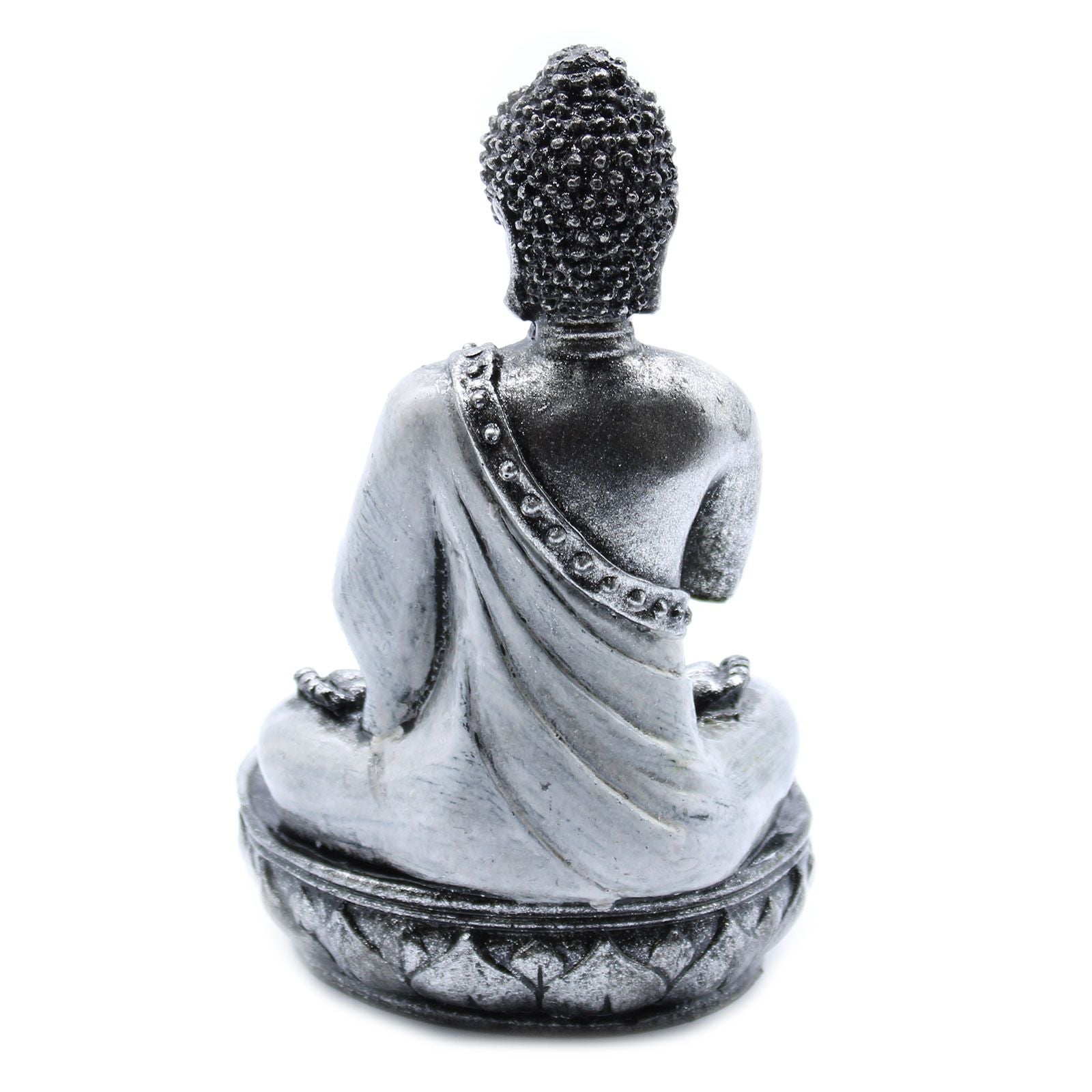 Medium White Buddha Candle Holder for Serene Home Decor