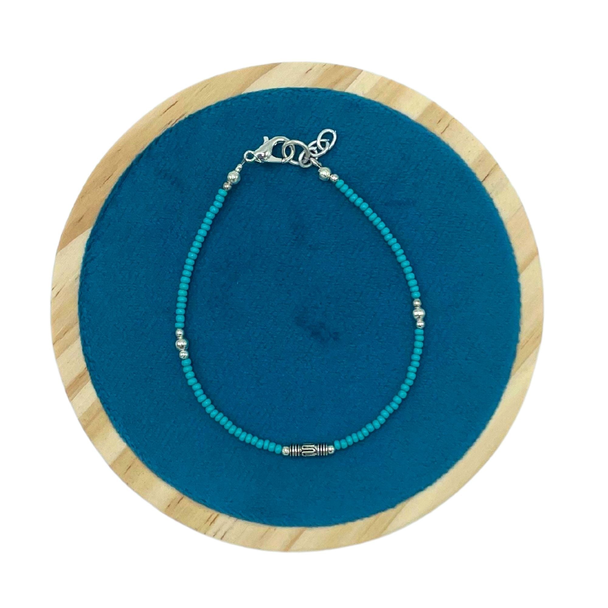 Nepalese Extra Fine Gem Bracelet with Turquoise Teardrop Accents