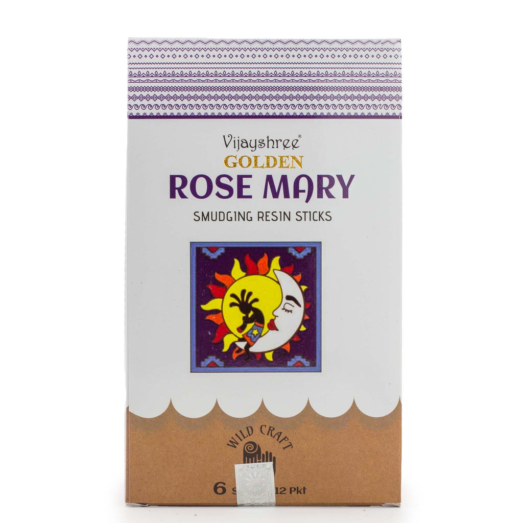 Golden Rose Mary Smudging Resin Sticks with Herbal Aroma 30g