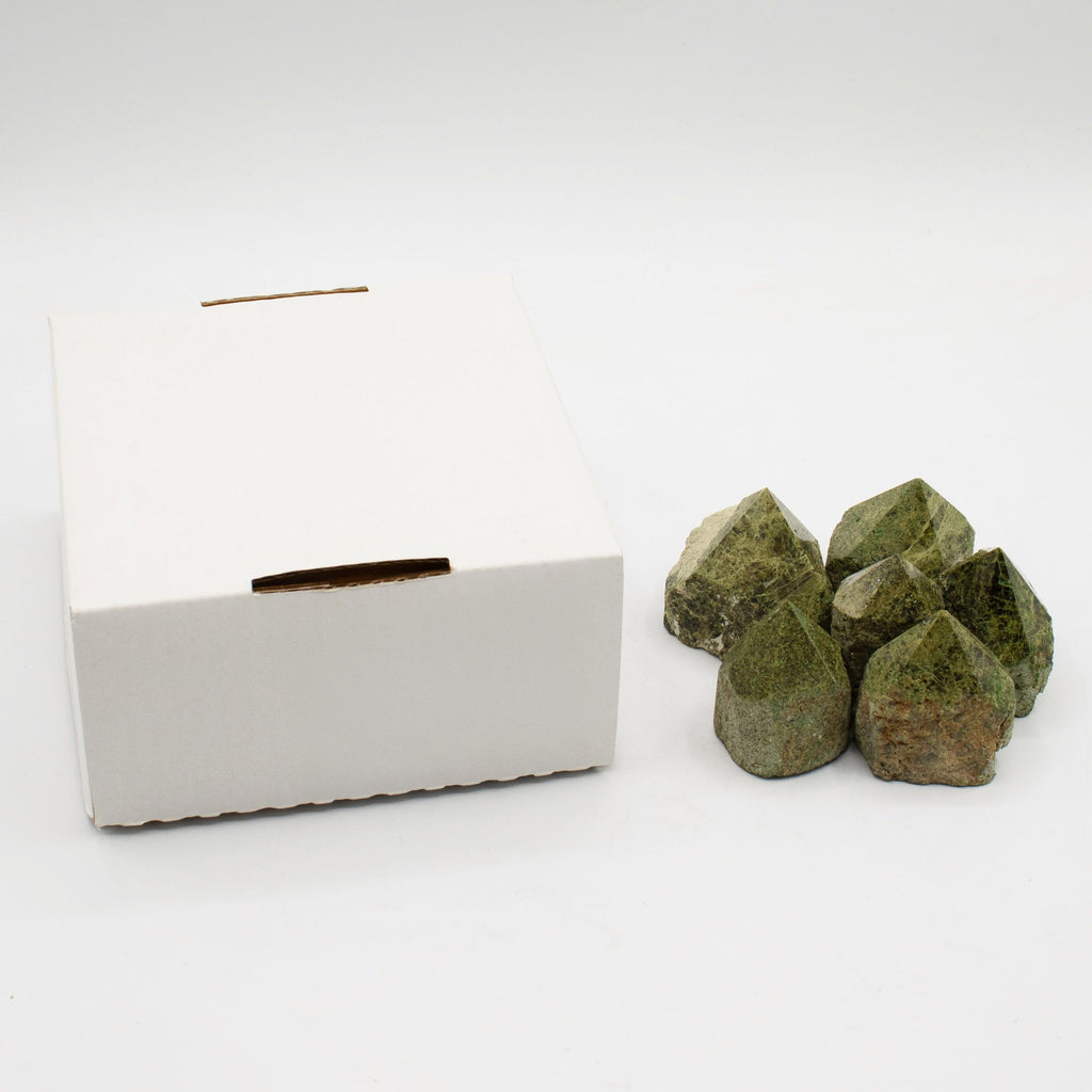 Epidote A Grade Gemstone Top Polished Points Set of 5 to 6 Pieces