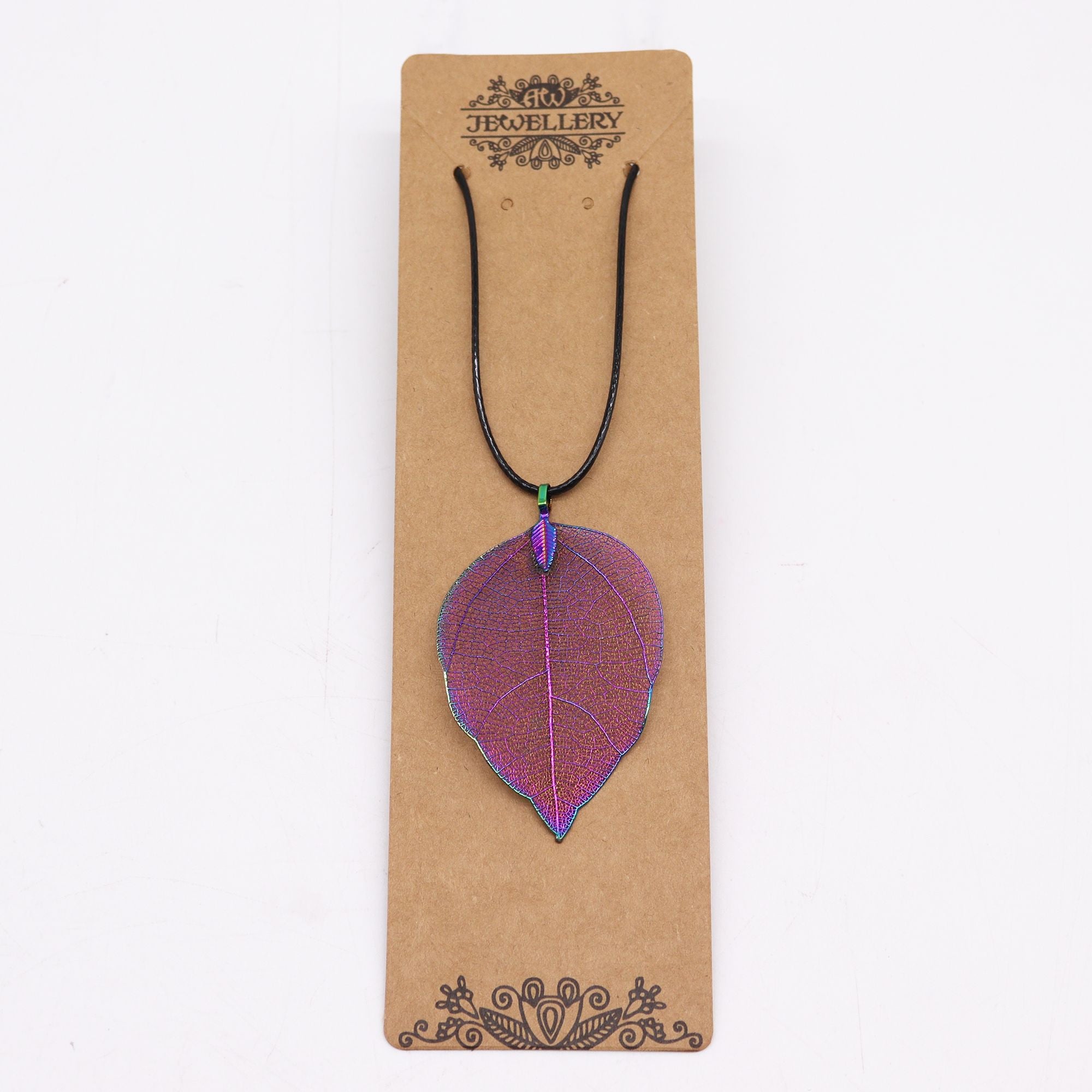 Bravery Leaf Necklace in Multicoloured Unique Nature Inspired Design
