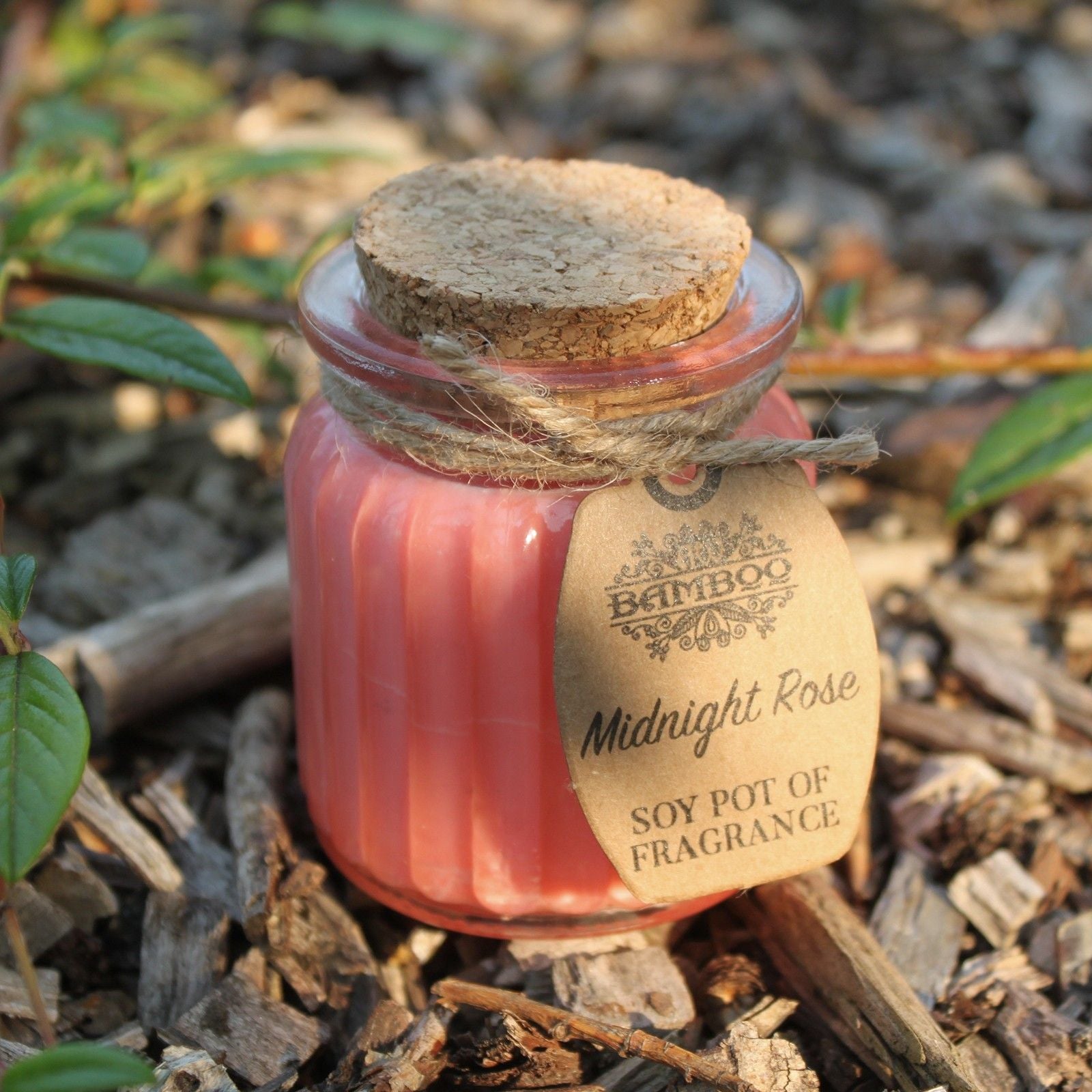 Midnight Rose Soy Pot of Fragrance Candles for Home Use