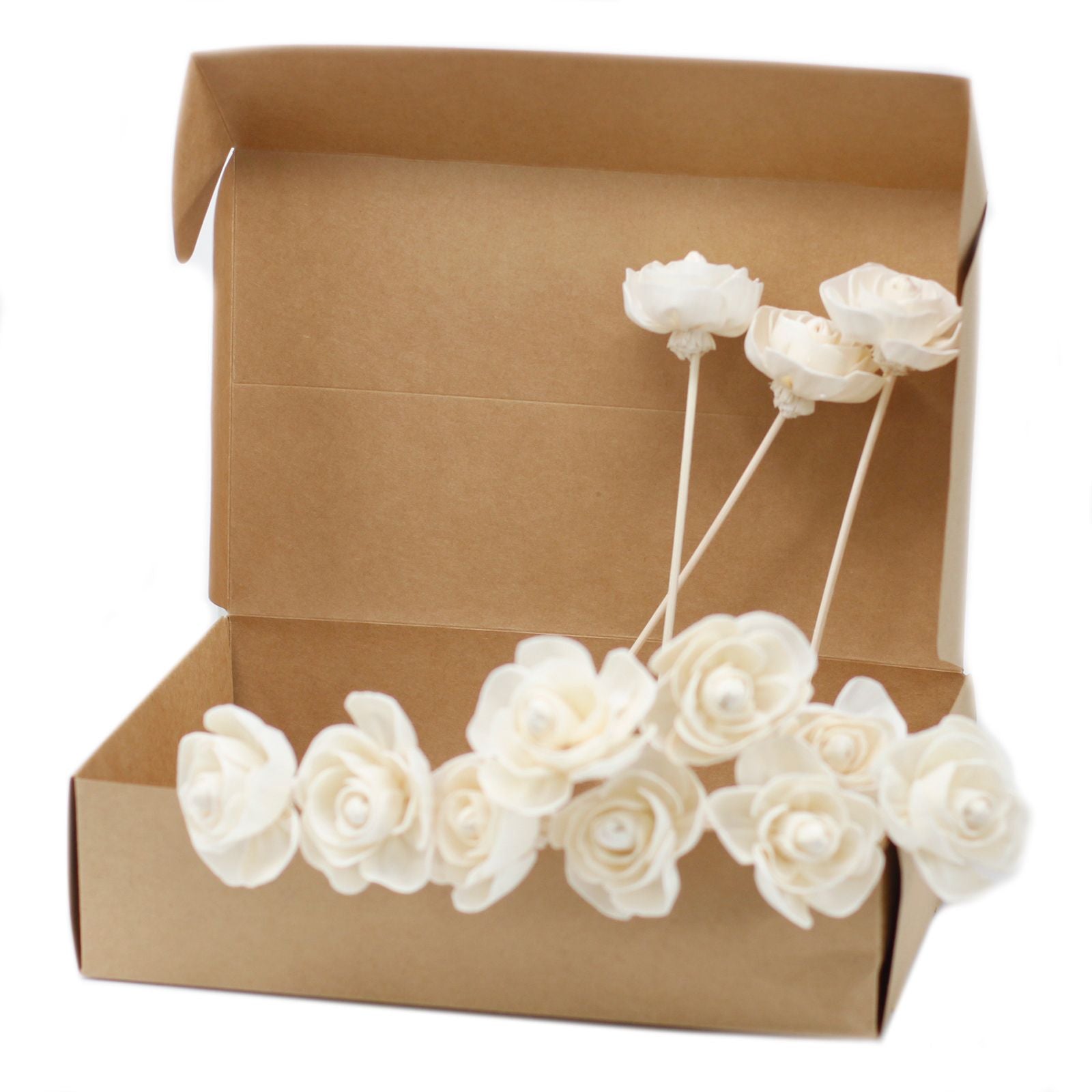 Natural Diffuser Flowers Rose on Reed for Home Fragrance Decor